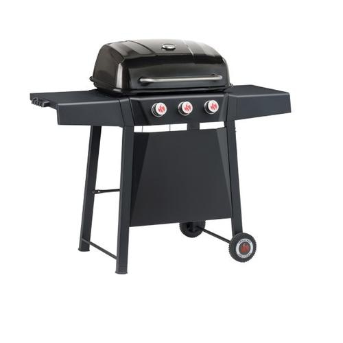 LANDMANN midas 3.0 Grill Cart Natural gas Black, Stainless steel