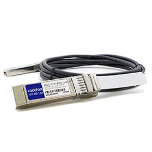 AddOn Networks 3m, 2xSFP+ networking cable Black