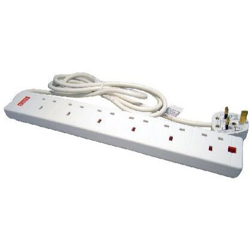 Cables Direct RB-02M06SPD power extension 2 m 6 AC outlet(s) Indoor White