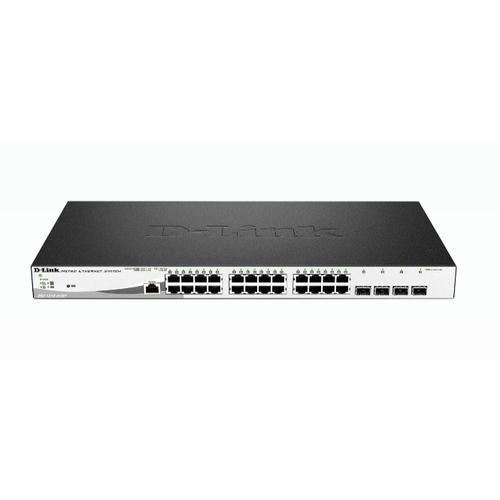 D-Link DGS-1210-28MP network switch Managed L2 Gigabit Ethernet (10/100/1000) Power over Ethernet (PoE) 1U Black, Grey