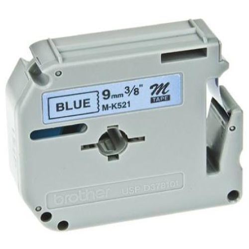 Brother M-K521BZ label-making tape Black on blue