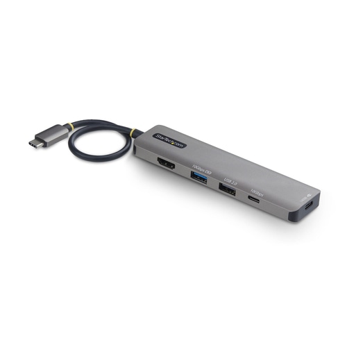 StarTech.com USB-C to HDMI Multiport Adapter with 140W PD Charging, 4K 60Hz, USB 10Gbps Hub, Type-C Mini Dock for MacBook / Dell / Thinkpad / HP