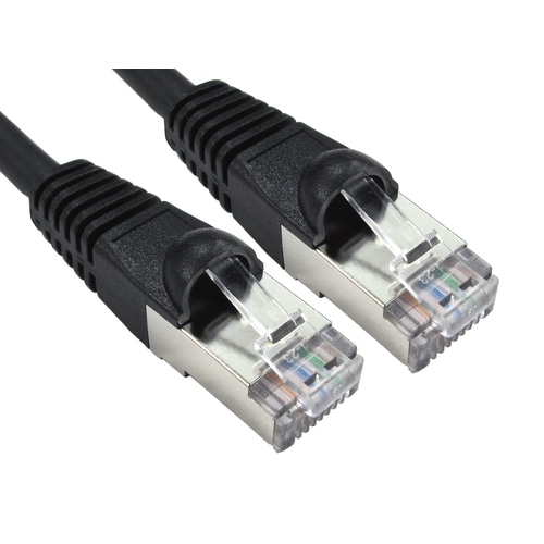Cables Direct ART-100-HK networking cable Black 0.25 m Cat6a S/FTP (S-STP)