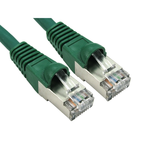 Cables Direct ART-100-HG networking cable Green 0.25 m Cat6a S/FTP (S-STP)