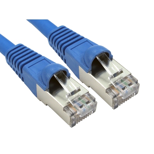 Cables Direct ART-100-HB networking cable Blue 0.25 m Cat6a S/FTP (S-STP)