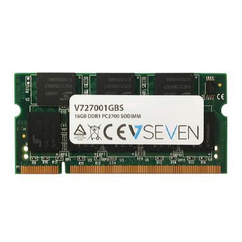 V7 1GB DDR1 PC2700 - 333Mhz SO DIMM Notebook Memory Module - V727001GBS