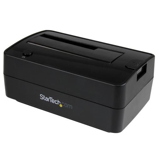 StarTech.com Single Bay USB 3.1 / eSATA to SATA Hard Drive Docking Station, USB 3.1 (10 Gbps) Hard Drive Dock, External 2.5/3.5 SATA III HDD/SSD Docking Station, Top-Loading Hard Drive Bay