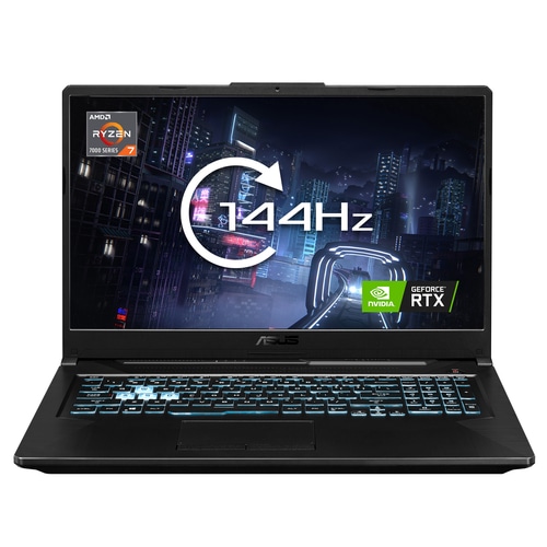 ASUS TUF Gaming A17 FA706NF-HX006W AMD Ryzen 5 7535HS Laptop 43.9 cm (17.3) Full HD 16 GB DDR5-SDRAM 512 GB SSD NVIDIA GeForce RTX 2050 Wi-Fi 6 (802.11ax) Windows 11 Home Black
