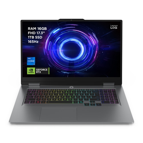 Lenovo LOQ 17IRX10 Intel Core i7 i7-14700HX Laptop 43.9 cm (17.3) Full HD 16 GB DDR5-SDRAM 1 TB SSD NVIDIA GeForce RTX 5060 Wi-Fi 6 (802.11ax) Windows 11 Home English Grey