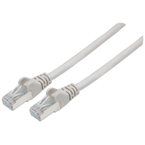 Intellinet Network Patch Cable, Cat6, 0.25m, Grey, Copper, S/FTP, LSOH / LSZH, PVC, RJ45, Gold Plated Contacts, Snagless, Booted, Lifetime Warranty, Polybag