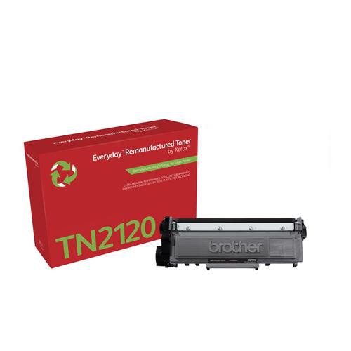 Everyday Remanufactured Toner replaces Brother TN2120, High Capacity