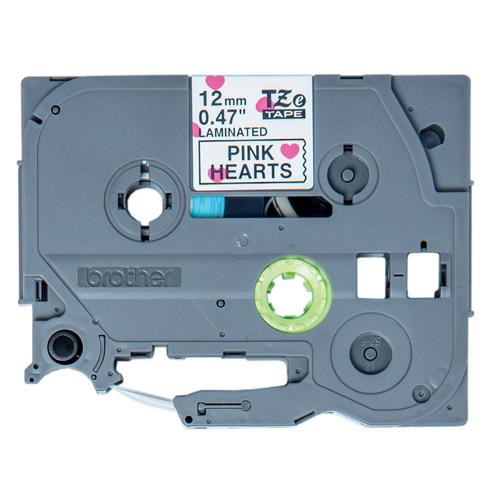 Brother TZE-MPPH31 label-making tape Black on pink