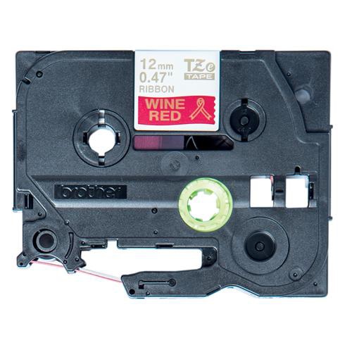 Brother TZE-RW34 label-making tape Gold on red