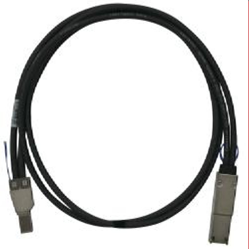 QNAP CAB-SAS05M-8644-8088 Serial Attached SCSI (SAS) cable 1 m Black, Metallic
