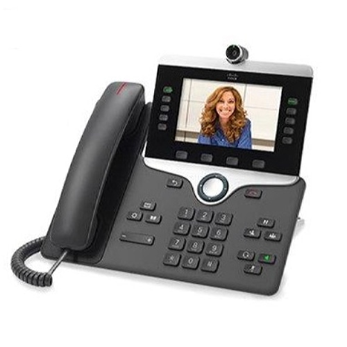 Cisco 8865, Refurbished IP phone Charcoal 5 lines Wi-Fi