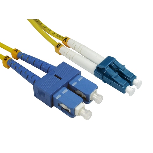 Cables Direct FB2S-LCSC-020Y fibre optic cable 2 m 2x LC 2x SC Yellow