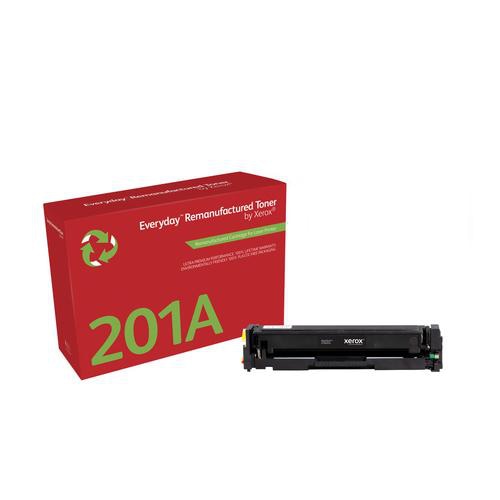 Everyday Remanufactured Toner replaces HP 201A (CF400A), Standard Capacity