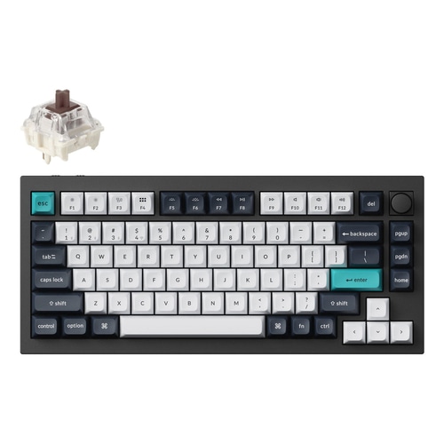 Keychron Q1 Max keyboard Universal USB + RF Wireless + Bluetooth QWERTY UK English Black