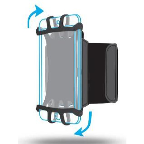 Mobilis ARM BAND 4-6IN . mobile phone case 15.2 cm (6) Armband case Black