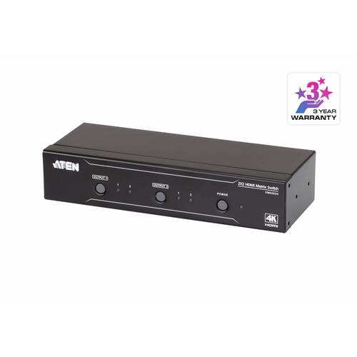 ATEN VM0202H KVM switch Rack mounting Black