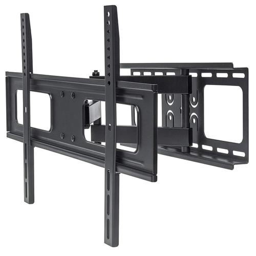 Manhattan TV & Monitor Mount, Wall, Full Motion, 1 screen, Screen Sizes: 37-65, Black, VESA 200x200 to 600x400, Max 50kg, LFD, Tilt & Swivel with 3 Pivots, Lifetime Warranty