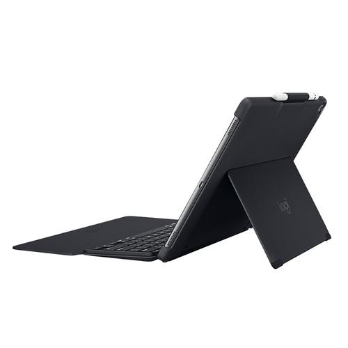 Logitech SLIM COMBO with detachable keyboard and Smart Connector for iPad Pro 12.9 inch (1st and 2nd generation) Black German