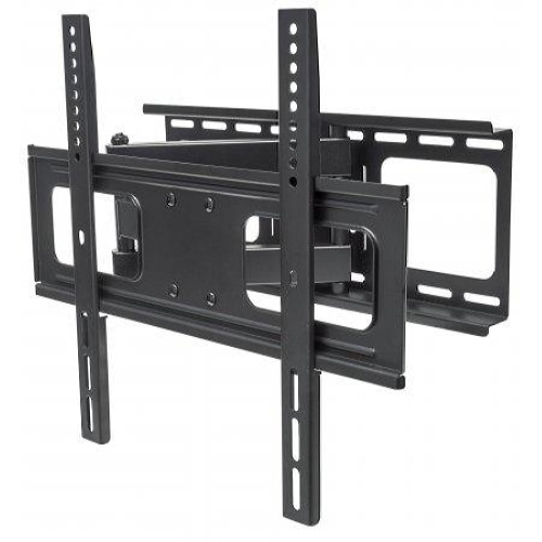 Manhattan TV & Monitor Mount, Wall, Full Motion, 1 screen, Screen Sizes: 32-55, Black, VESA 200x200 to 400x400, Max 50kg, LFD, Tilt & Swivel with 3 Pivots, Lifetime Warranty