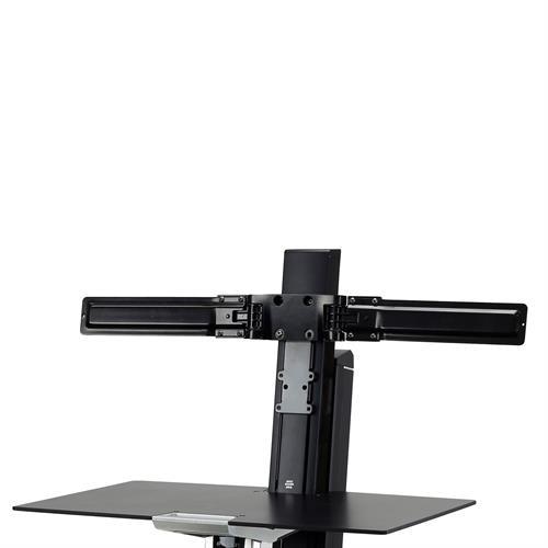 Ergotron Dual Monitor Double-Hinged Bow 63.5 cm (25) Black Desk