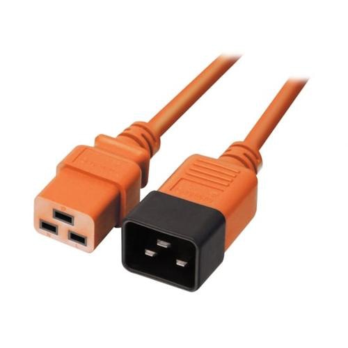 Lindy 30127 power cable Orange 2 m C19 coupler C20 coupler