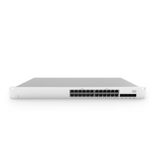 Cisco Meraki MS210-24P-HW network switch Managed Gigabit Ethernet (10/100/1000) Power over Ethernet (PoE) 1U Aluminium