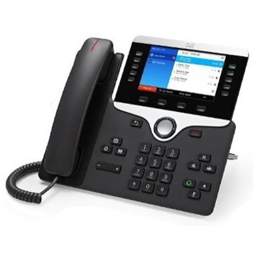 Cisco 8851, Refurbished IP phone Black LED