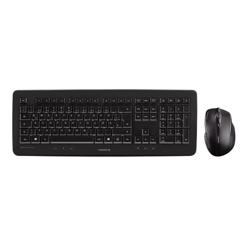 CHERRY DW 5100 keyboard Mouse included RF Wireless Nordic Black