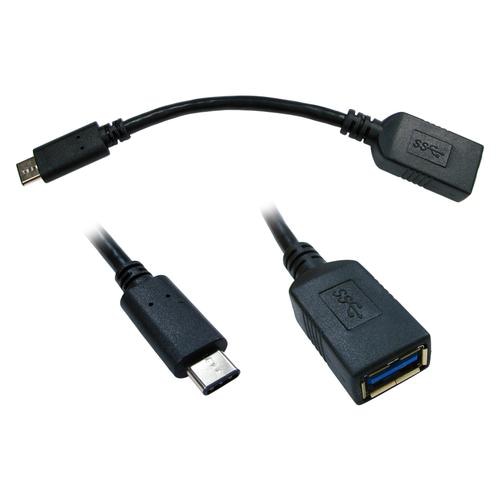 Cables Direct USB3C-951-50CM USB cable 0.5 m USB 3.2 Gen 1 (3.1 Gen 1) USB C USB A Black