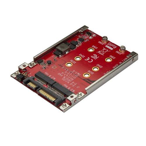 StarTech.com Dual-Slot M.2 Drive to SATA Adapter for 2.5 Drive Bay - RAID