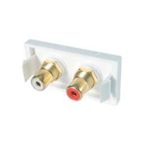 DP Building Systems 20-0012 cable gender changer 2 x RCA White