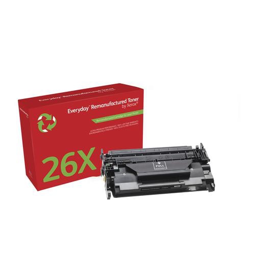 Everyday Remanufactured Toner replaces HP 26X (CF226X), High Capacity