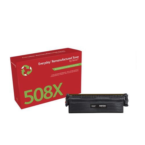 Everyday Remanufactured Toner replaces HP 508X (CF360X), High Capacity