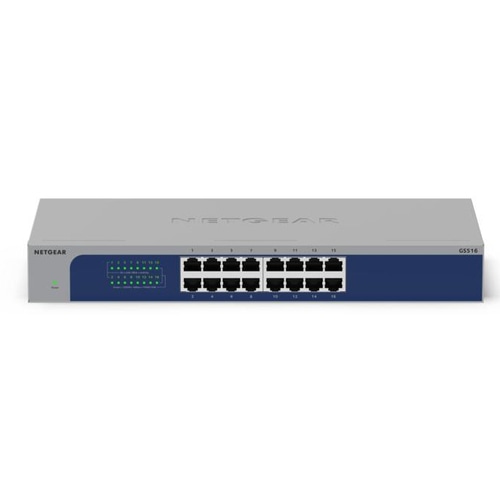 NETGEAR GS516-300EUS network switch Unmanaged Gigabit Ethernet (10/100/1000) Power over Ethernet (PoE) Grey