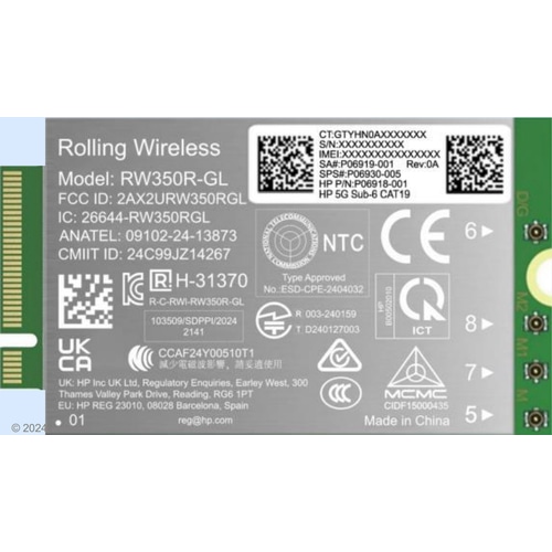 HP 5G Sub-6 WWAN Internal