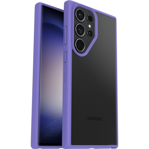 OtterBox React Case for Galaxy S23 Ultra, Shockproof, Drop proof, Ultra-Slim, Protective Thin Case, Tested to Military Standard, Antimicrobial Protection, Purplexing, No Retail Packaging
