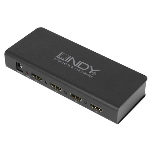 Lindy 3 Port HDMI 2.0 18G Switch