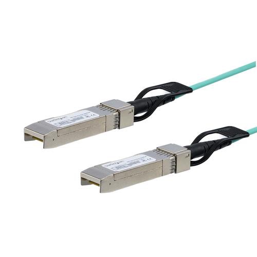 StarTech.com Cisco SFP-10G-AOC5M Compatible 5m/16.4ft 10G SFP+ to SFP+ AOC Cable - 10GbE SFP+ Active Optical Fiber - 10Gbps SFP Plus/Mini GBIC/Transceiver Module Cable - Firepower ASR1000