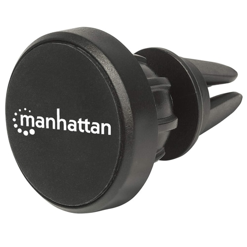 Manhattan Magnetic Car Air-Vent Phone Mount, Adjustable Clip-on, Quick Attach and Release, Non-Skid Pad, Black, Lifetime Warranty, Boxed