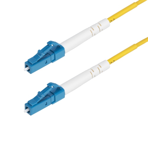 StarTech.com 3m (9.8ft) LC to LC (UPC) OS2 Single Mode Simplex Fiber Optic Cable, 9/125m, 40G/100G, Bend Insensitive, Low Insertion Loss, LSZH Fiber Patch Cord