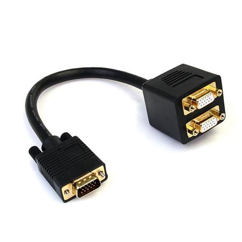 StarTech.com 1 ft VGA to 2x VGA Video Splitter Cable  M/F
