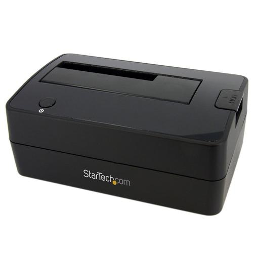 StarTech.com Single Bay USB 3.0 to SATA Hard Drive Docking Station, USB 3.0 (5 Gbps) Hard Drive Dock, External 2.5/3.5 SATA I/II/III HDD/SSD Docking Station, Top-Loading Hard Drive Bay