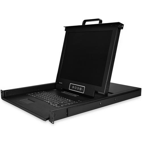 StarTech.com 16 Port Rackmount KVM Console w/ 6ft Cables - Integrated KVM Switch w/ 17 LCD Monitor - Fully Featured 1U LCD KVM Drawer- OSD KVM - Durable 50,000 MTBF - USB + VGA Support