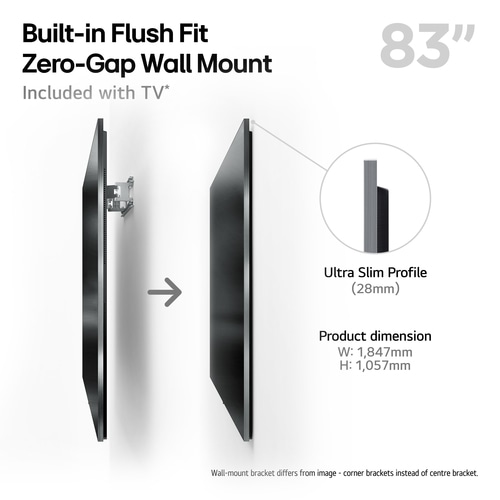 LG OLED83G54LW.AEK TV 2.11 m (83) 4K Ultra HD Smart TV Wi-Fi Metallic