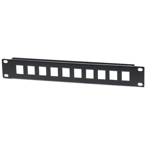 Intellinet Patch Panel, Blank, 10, 1U, 10-Port, Black
