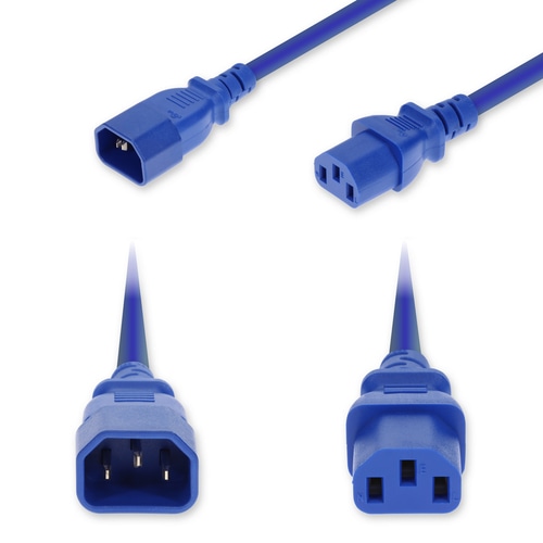 AddOn Networks ADD-C142C13C18G8FBE power cable Blue 2.4 m IEC C14 IEC C13